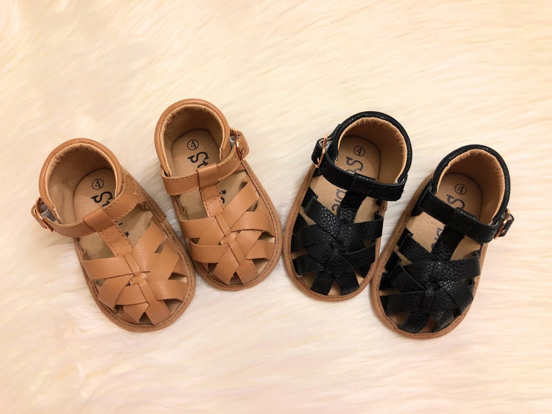 Baby Leather Shoes Closed Toe Baby Sandals Baby Girl shoes Toddler Sandals Toddler Sandals for Boys /& Girls Baby Soft-Sole Sandals