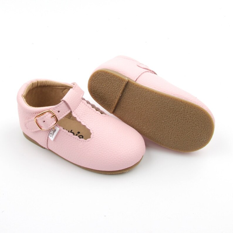 pink t bar shoes