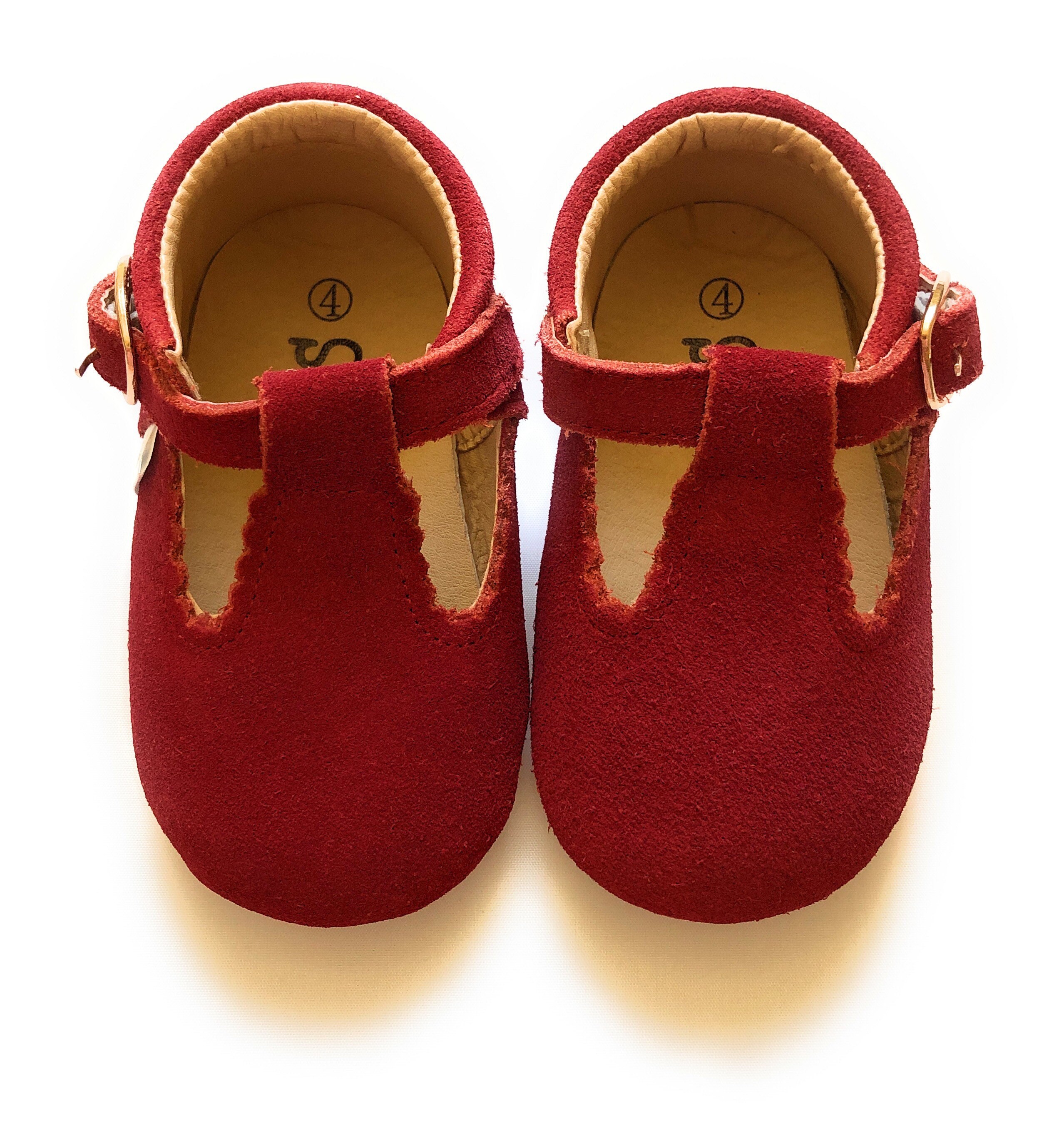 burgundy shoes for baby girl