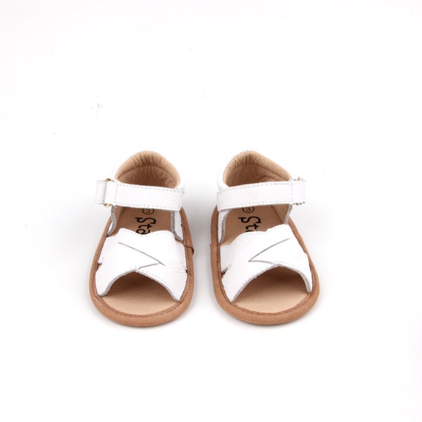 White Baby Sandals Etsy