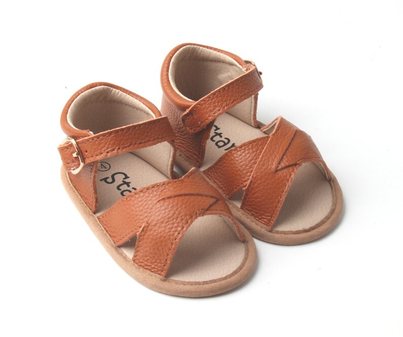 Brown Softsole Sandals Toddlers Sandals Nonslip Toddler Etsy