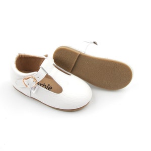 Brown White or Black, Hard-Sole Mary Janes, Toddler T-Bar Shoes, Toddler Mary Jane shoes, Toddler Shoes