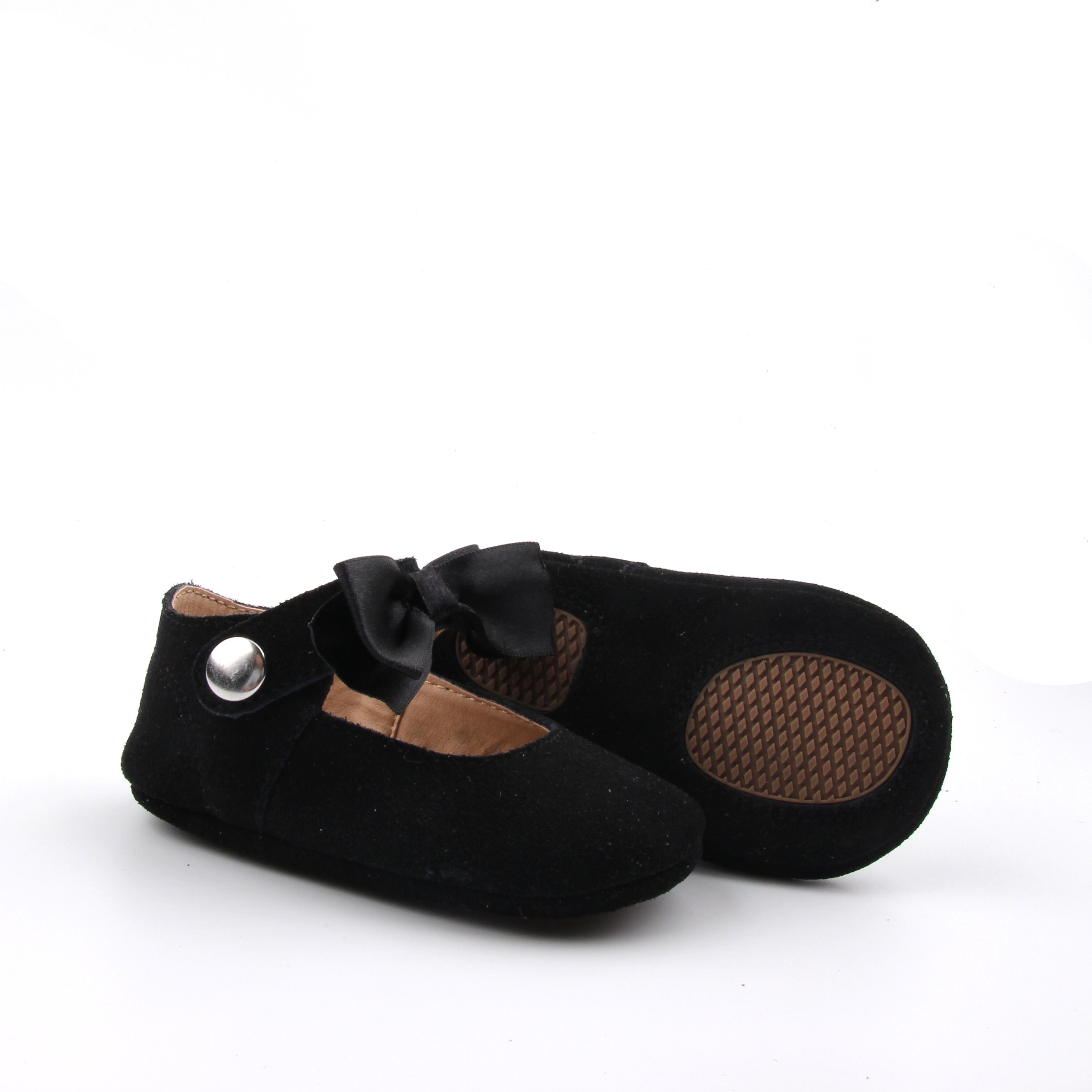 Size 2 Starbie Baby Mary Jane, Baby Shoes, Black Suede Baby