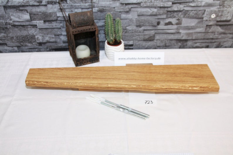 Wandboard Wildeiche massiv geölt Regal Eiche Board 63 cm ...