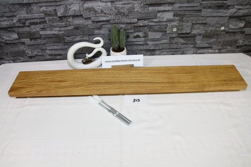 Wandboard 96 cm Eichenboard Bord rustikal schwebend