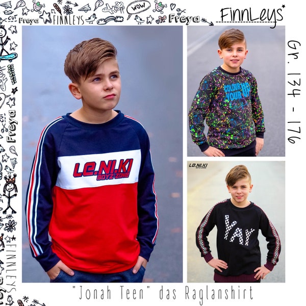 Jonah Teens - Raglanshirt Gr. 134-176