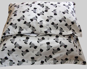 Dog cushion dog blanket with washable ticking 130 cm x 85 cm