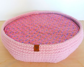 rosè XXL cat bed, dog bed, basket sleeping area