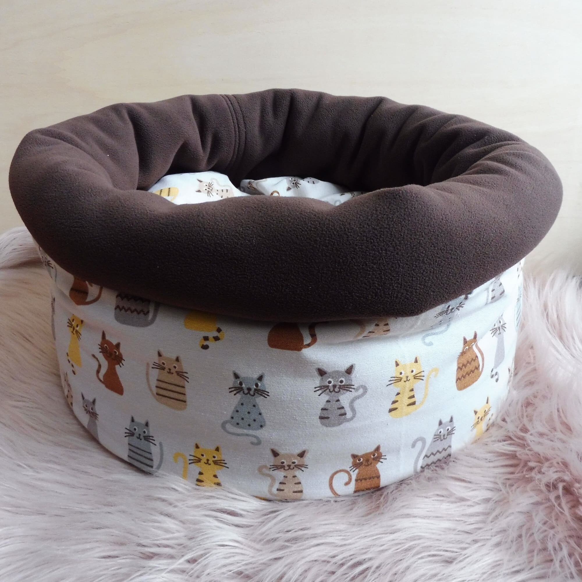 3 Parts Cat Bed With Pillows Etsy UK