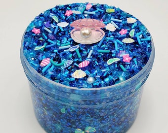 Ocean City - crunchy slime, bingsu slime, ocean slime, scented slime, slime shop, DCSensoryShop
