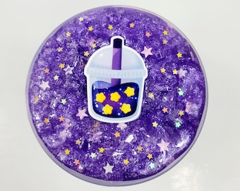Galaxy Drink - crunchy slime, clear slime, pigment slime, slime shop