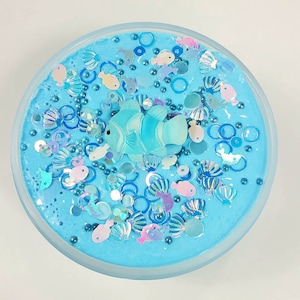 Ocean Blue - butter slime, scented slime, DCSensoryShop