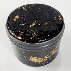 Black Copper Obsidian - crunchy slime, bingsu slime, scented slime, slime shop, DCSensoryShop