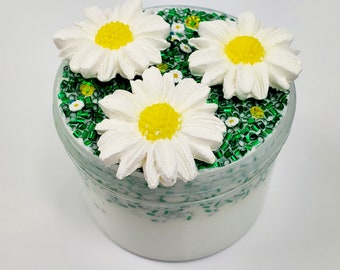 Daisies- DIY slime, semi-bingsu slime, butter slime, scented slime, flower slime, slime shop