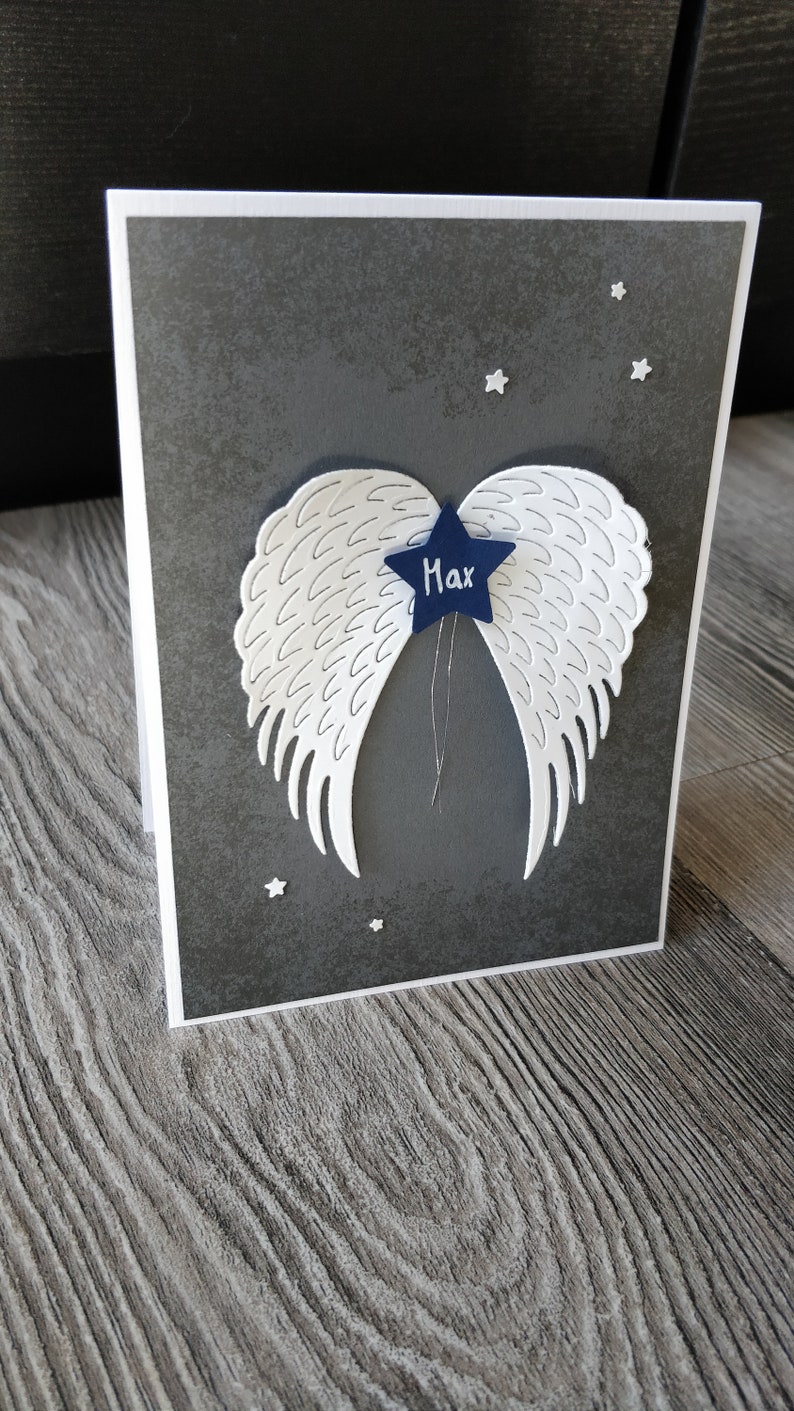 Sternenkind Trauerkarte für ein verstorbenes Kind Baby Name | Etsy