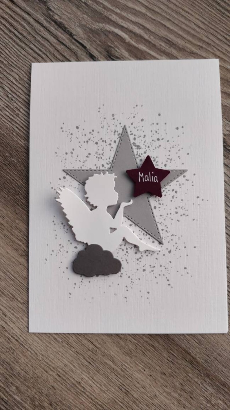 Sternenkind Trauerkarte für ein verstorbenes Kind Baby Name | Etsy