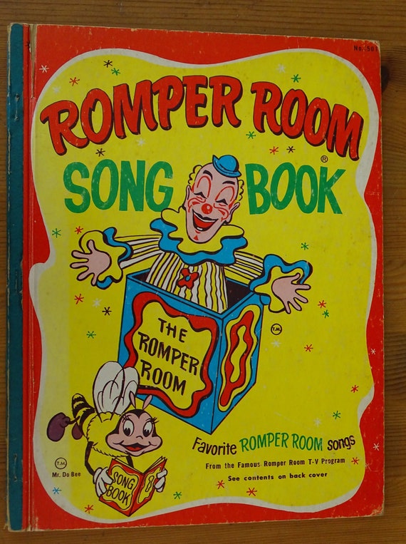 Vintage Romper Room Book Children S Song Book 1966 Romper Room Tv Show Songbook Kids Music Lyrics Children S Holiday Songs