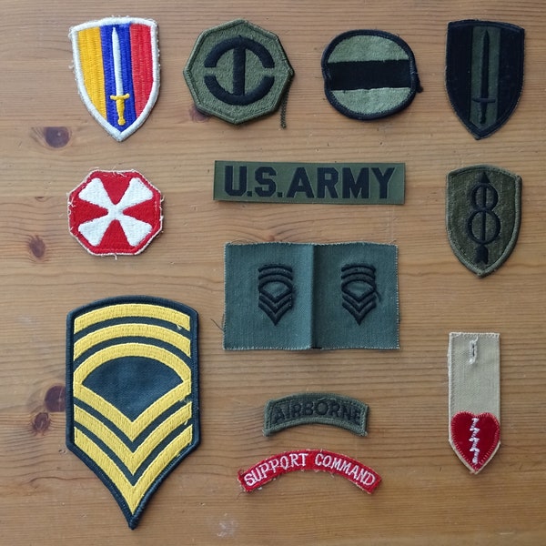 Vintage U.S. Army Military Uniform Patches - Pick a patch C