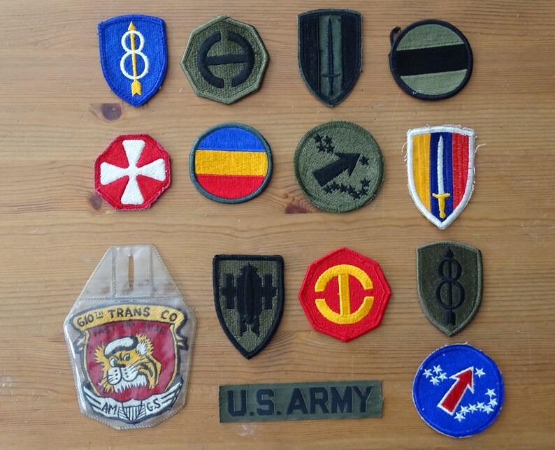 Vintage U.S. Army Military Uniform Patches Pick a Patch B - Etsy
