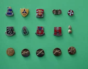 Vintage U.S. Army Military Uniform Badges and Insignia - Pick a pin A