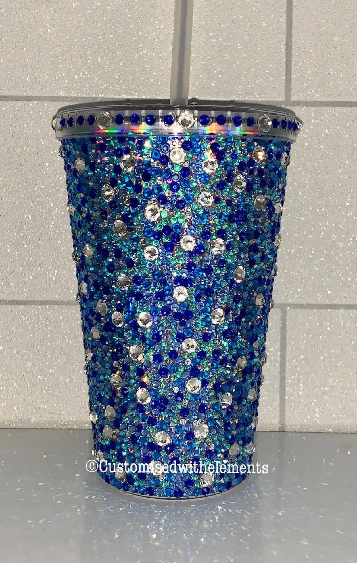 Custom Crystal Rhinestone Tumbler Travel Cup Etsy Canada