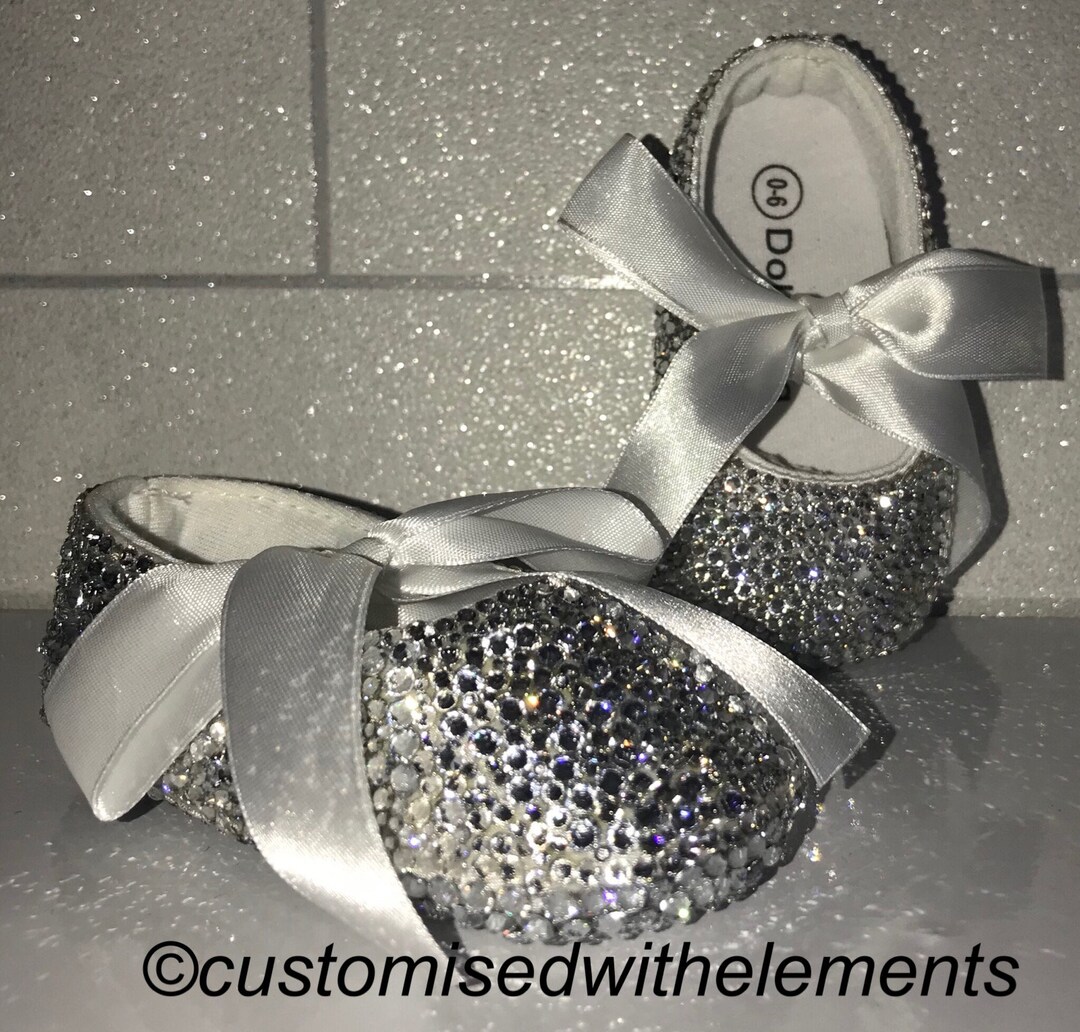 Baby Bling Crystal Strass Booties Crib Shoes 0-6 - Etsy UK