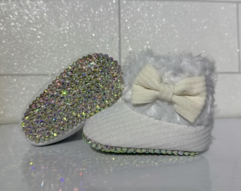 Baby Crystal Snow Boots 0/6 Months Christmas Gift