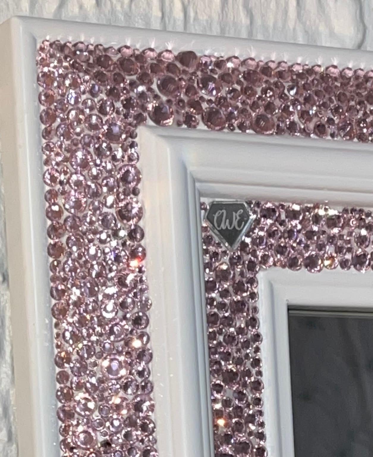 Handmade Rhinestone Mirror