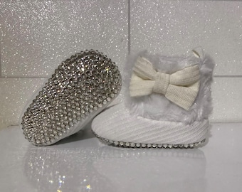 Baby Crystal Snow Boots 0/6 Months Gift