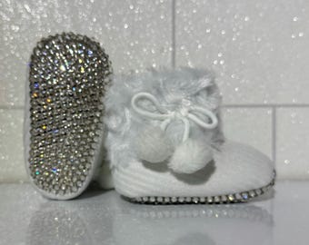 Baby Crystal Snowboots Newborn Christmas Gift