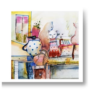 Katzen Stube art print small format