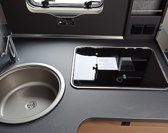 Cubierta de cristal para autocaravana Dethleffs Trend GT: ideal para proteger la placa de cristal de la cocina de gas de arañazos. Accesorios de camping Dometic.