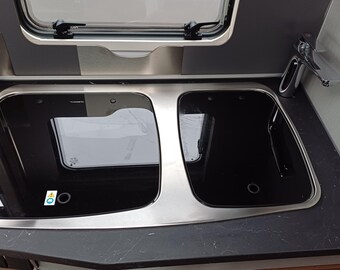 Cubierta de vidrio para placa de cocina Dometic, placa de vidrio combinada para fregadero, cubierta protectora para caravanas Hymer, LMC, Knaus, autocaravanas, funda para furgoneta camper