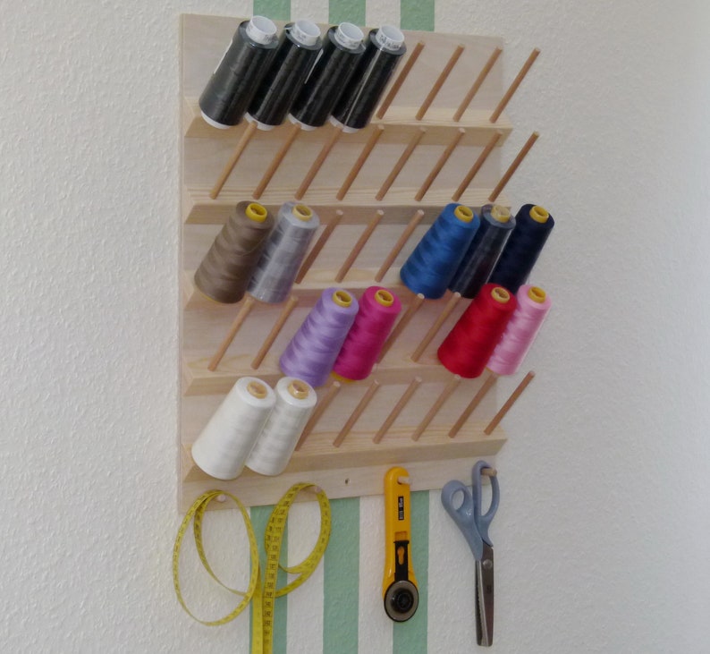 Cone holder up to 40 overlock yarn rolls size M Konen wall Etsy