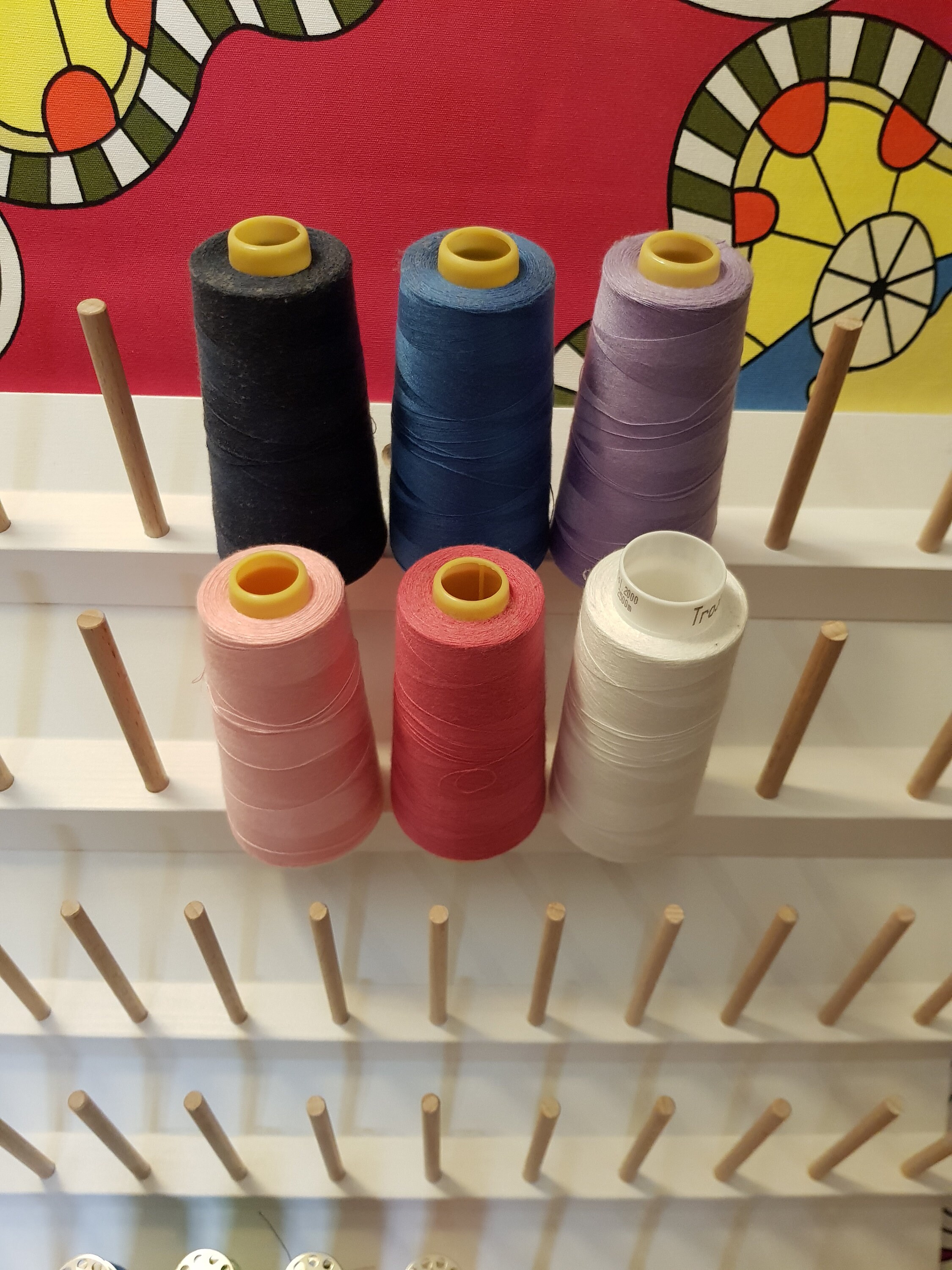 16 Cones & 60 Yarn Roll Holders Yarn Rolls Overlock Cones Yarn Etsy UK