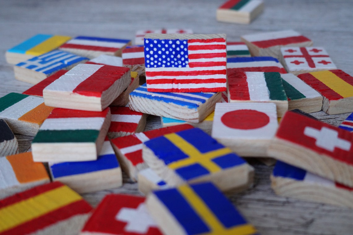 World flags game flags matching game classroom game family Etsy