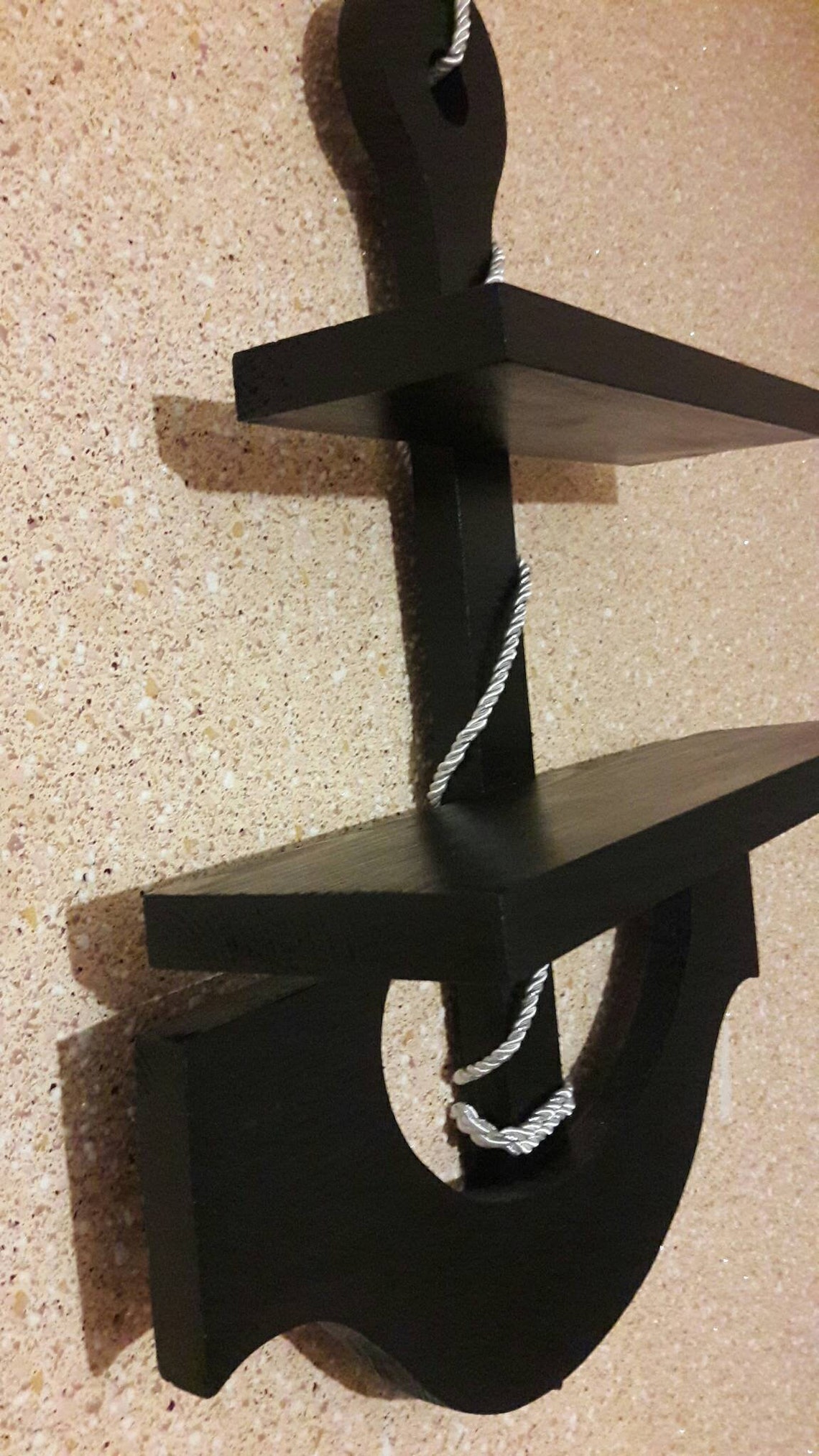 Wooden Anchor Shelf Wooden Anchor Decor Anchor Wall Hanging Etsy