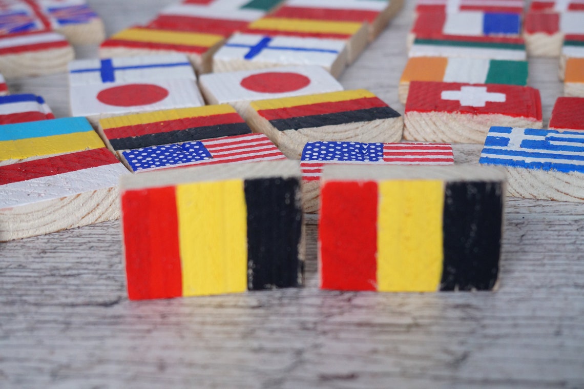 World flags game flags matching game classroom game family Etsy