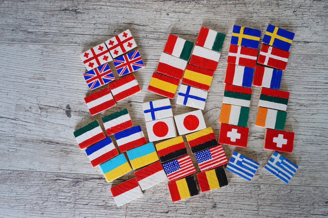 World flags game flags matching game classroom game family Etsy