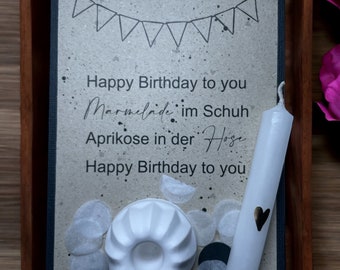 Geschenkkarte I Karte zum verschenken I Geburtstag TO GO I Geburtstag in der Tüte