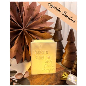 Archivo de impresión 3D - Portavelas - Bolsa de papel - Ä Tännschen please - STL + 3MF - Decoración