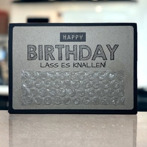 Geschenkkarte I Karte zum verschenken I Geburtstag TO GO I Geburtstag in der Tüte