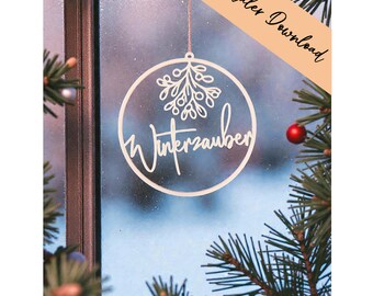 3D print file STL + 3MF - Decoration - Winter magic - Wreaths - Door wreath - Window wreath