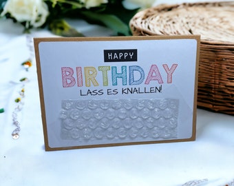 Geschenkkarte I Karte zum verschenken I Geburtstag TO GO I Geburtstag in der Tüte