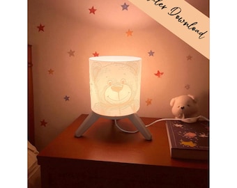 3D printing file - Night light - for LED lamp holder with base - You are never too small - STL + 3MF - Decoration