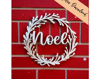 3D printing file STL + 3MF - decoration - wreaths - door wreath - noel - window wreath