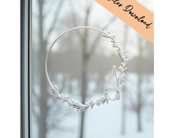 3D printing file STL + 3MF - Decoration - Wreaths - Door wreath - Window wreath