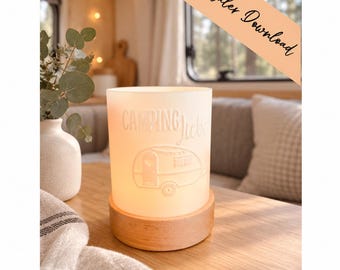3D print file - Windlight - Camping - Caravan No. 2 - STL + 3MF - Decoration