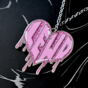 Lewd Necklace, Kawaii Jewelry Necklace, Cute Necklace For Women, Enamel Necklace Charm