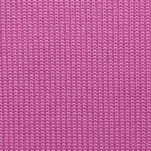 Strickstoff Baumwolle Rippenstrick uni, mattes pink